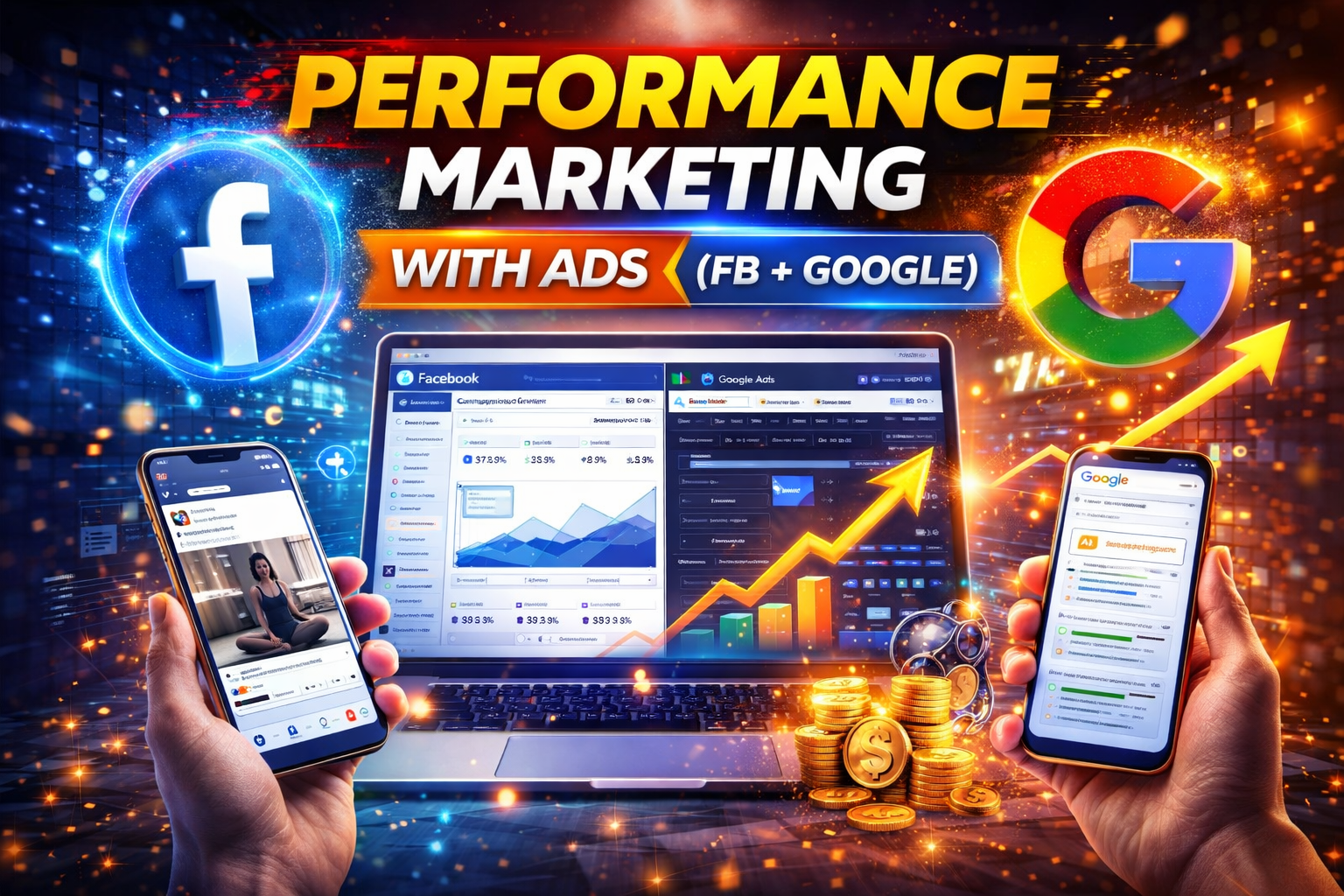 Performance Marketing With Ads (FB + Google)-Image