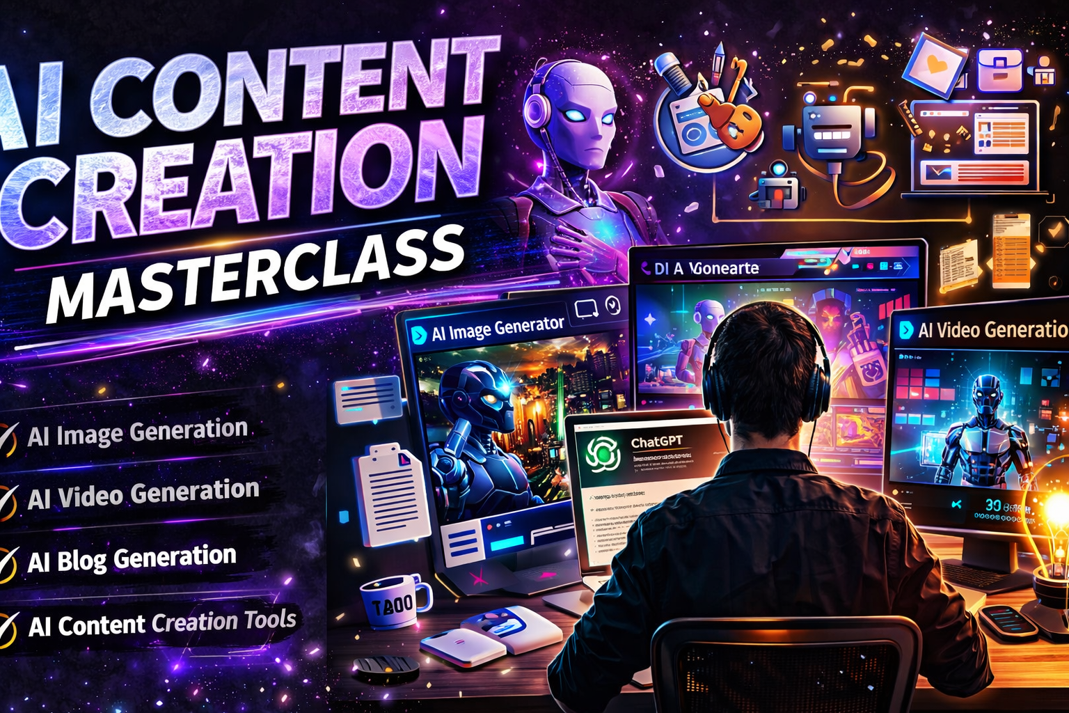 AI Content Creation Masterclass-Image